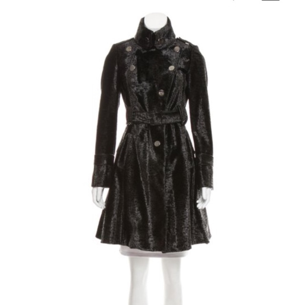 Karen Millen Velvet Trench Coat